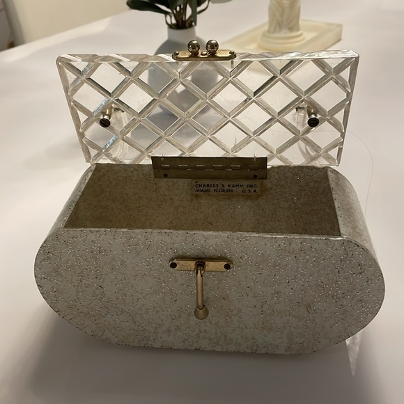 Charles Kahn 1950s Lucite Purse - Picture 4 of 4